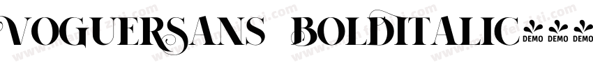 VoguerSans BoldItalic字体转换